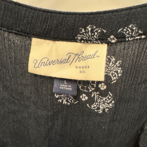 Universal Thread black Gauze printed Maxi Dress - Picture 3 of 4